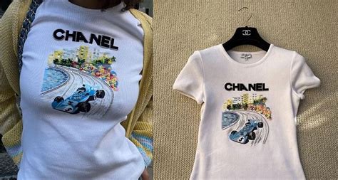 chanel f1 t-shirt price|chanel's formula 1 tees.